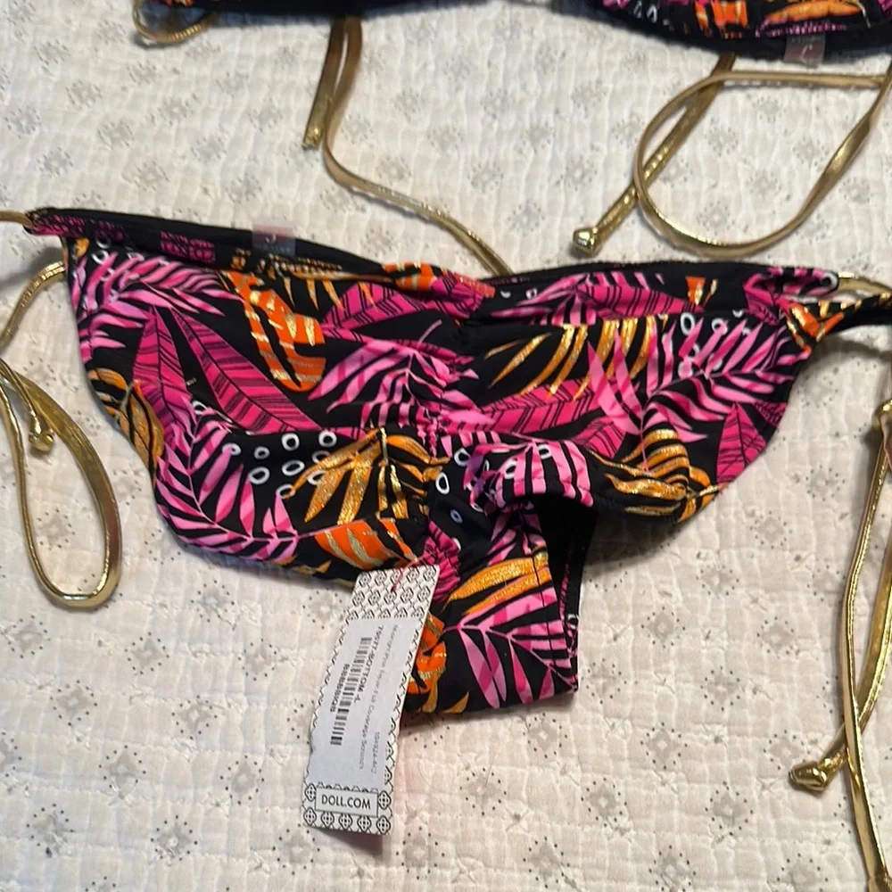 Dollcake Black and Pink Bikini Swimwear - Picture 3 of 7